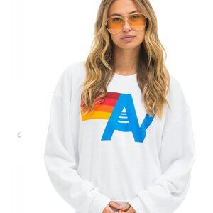 ✨ Aviator Nation White Sweatshirt - USED with Signs of Wear ✨